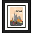thumbnail image 1 of Braun Studio 12x14 Black Ornate Wood Framed with Double Matting Museum Art Print Titled - Music in New-York, 1 of 4