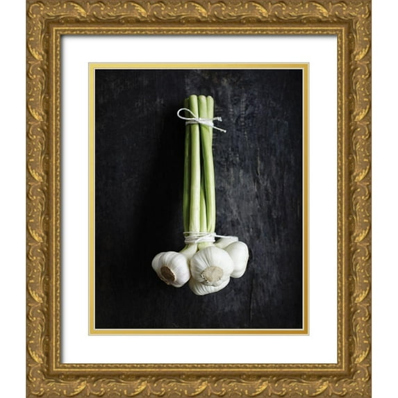 Braun Studio 12x14 Gold Ornate Wood Framed with Double Matting Museum Art Print Titled - Food 4