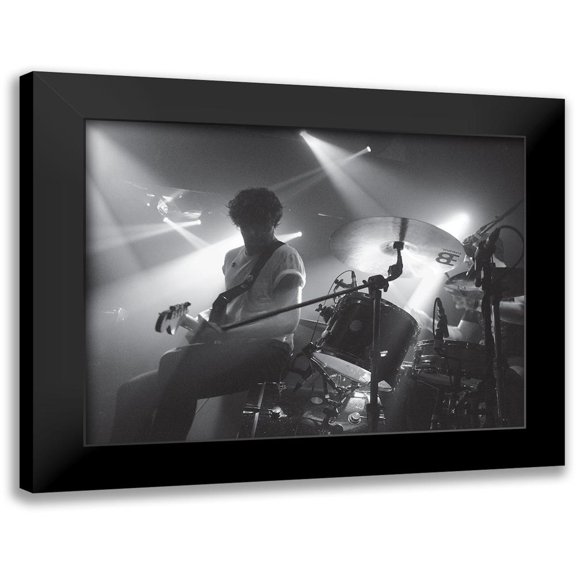 Braun Studio 14x12 Black Modern Framed Museum Art Print Titled - Music live 2