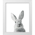 thumbnail image 1 of Braun Studio 15x18 White Modern Wood Framed Museum Art Print Titled - Lapin Rigolo, 1 of 4