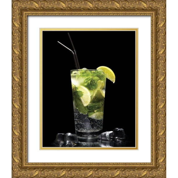 Braun Studio 20x24 Gold Ornate Wood Framed with Double Matting Museum Art Print Titled - Mojito 1
