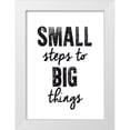 thumbnail image 1 of Braun Studio 24x32 White Modern Wood Framed Museum Art Print Titled - Small steps, 1 of 4