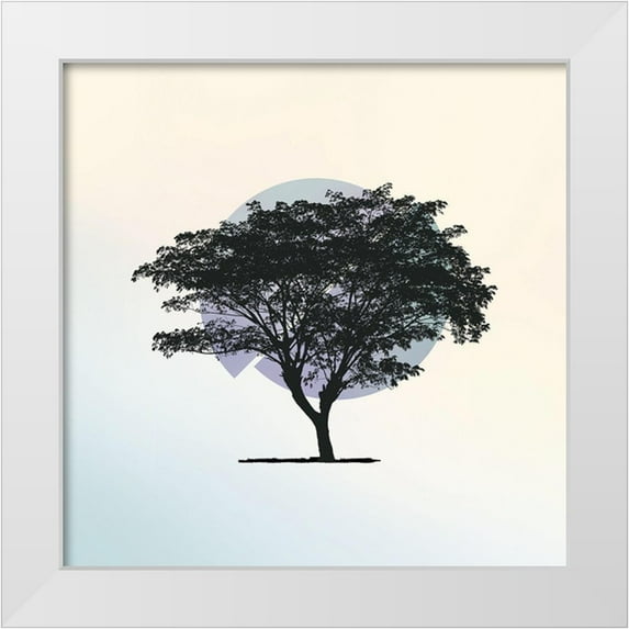 Braun Studio 26x26 White Modern Wood Framed Museum Art Print Titled - Spectrum 2