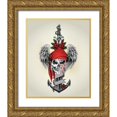thumbnail image 1 of Braun Studio 26x31 Gold Ornate Wood Framed with Double Matting Museum Art Print Titled - Pirate des Anges, 1 of 4