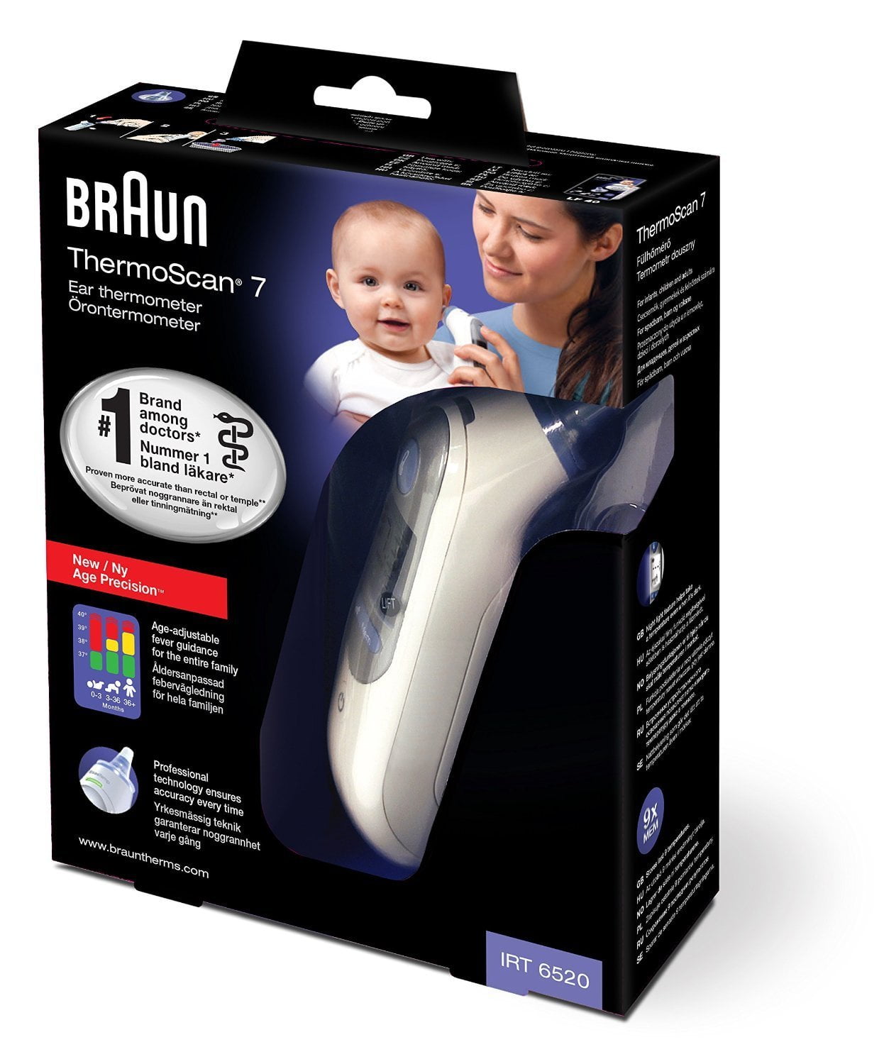Braun - ThermoScan® 7 Plus - Ohrthermometer - Hebammenkonsum