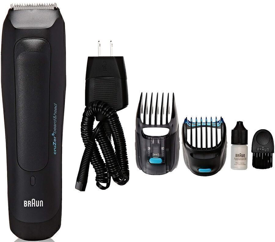 BraunCruzer 5 Rechargeable Trimmer, Electric Shaver Beard, 110-240V