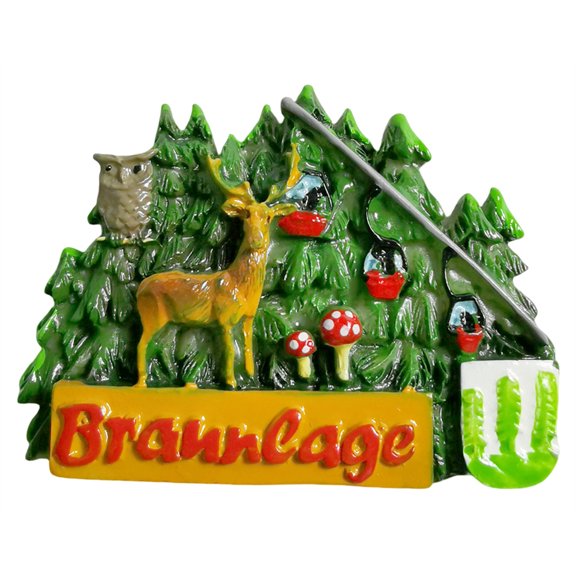 Braunlage Germany 3D Fridge Magnet Souvenir Gift,Resin Handmade Refrigerator Magnet Home Decoration Collection