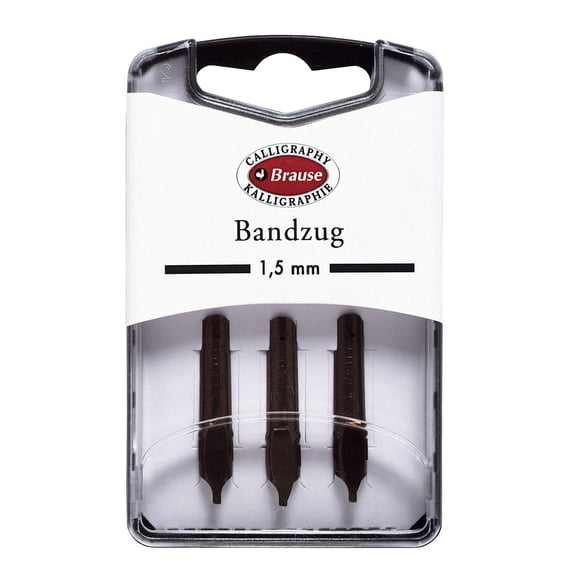 Brause Bandzug Calligraphy Nibs - Box of 3 nibs - 1.5 mm