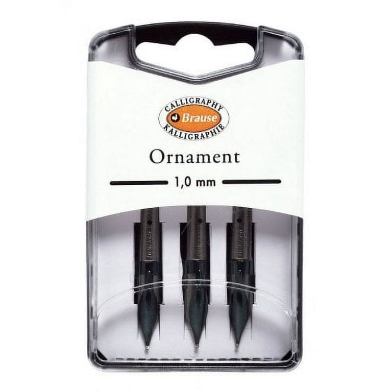 Brause Ornament Calligraphy Nibs - Box of 3 nibs - 1 mm