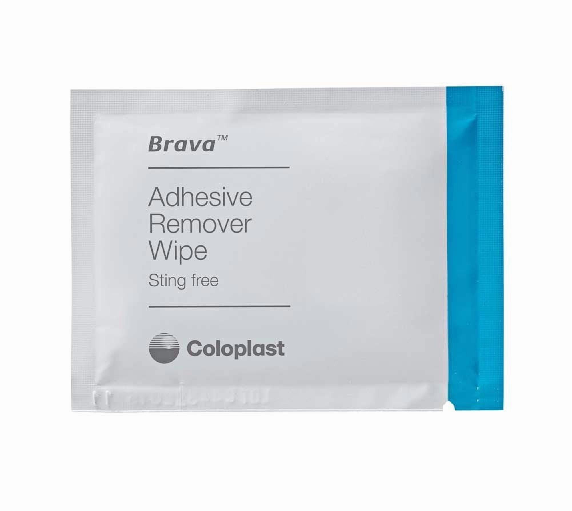 Brava Adhesive Remover Wipes, Silicone-Based, Sting Free, One Size 120115 (Box of 30) By Coloplast