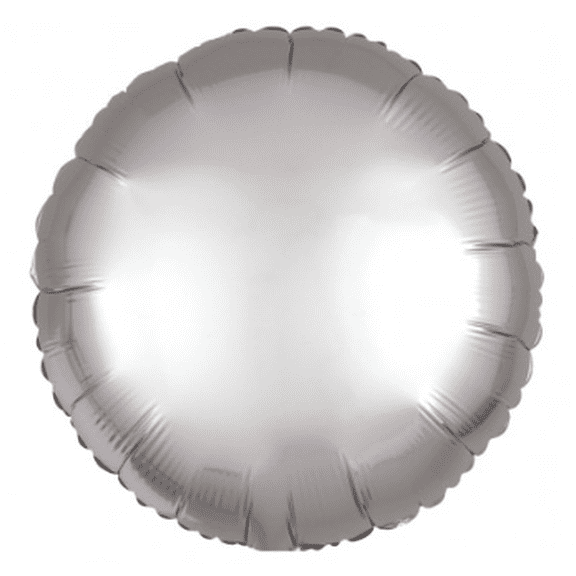 Brava - Silver Circle Foil Balloon (16 in.)