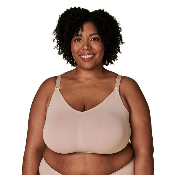 Bravado Designs Body Silk Seamless Nursing Bra 1401V Color: Cameo Size: X LARGE