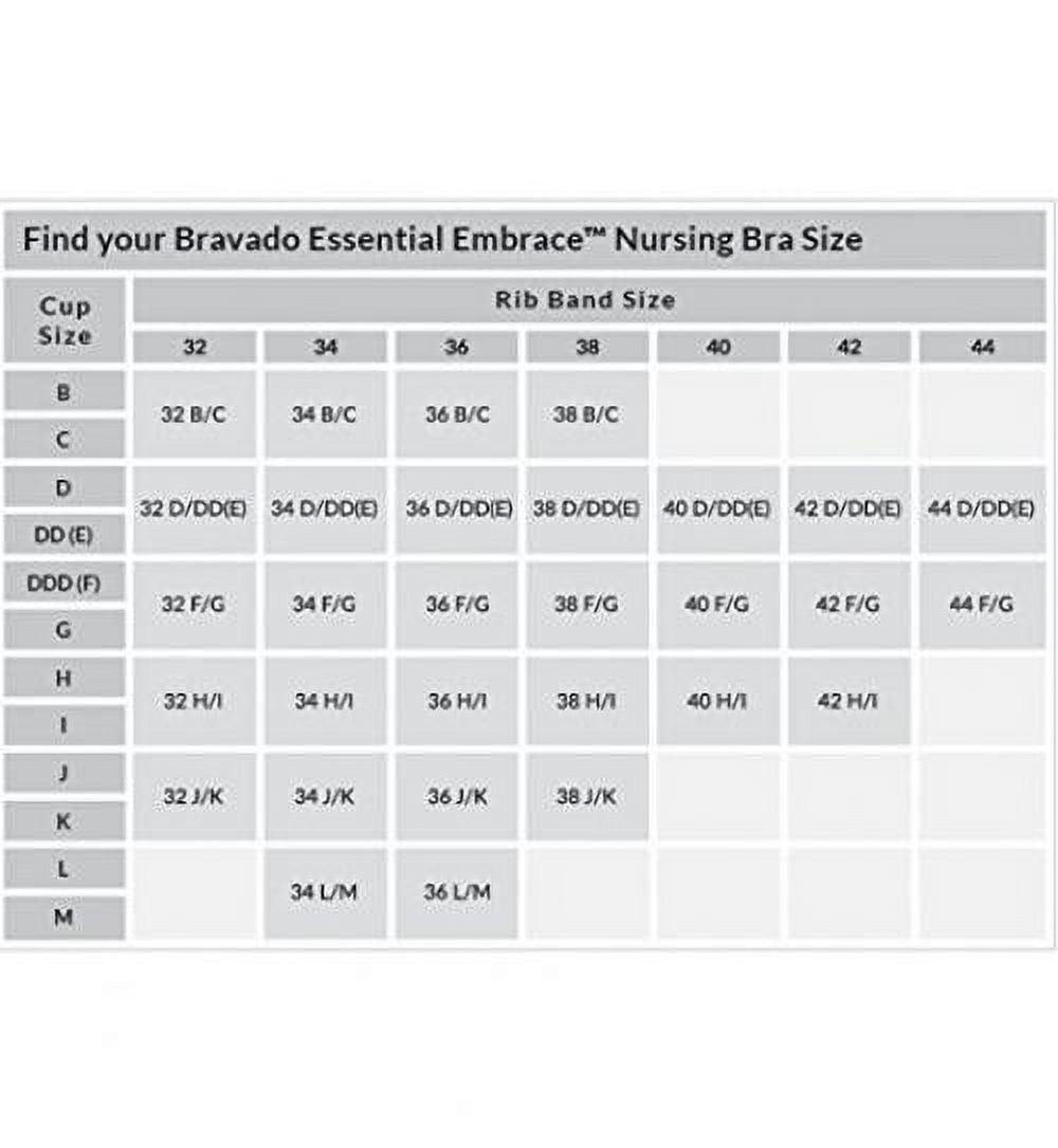 BRAVADO! DESIGNS The Essential Embrace Nursing Brace - Style 122BC (32B/C,  Black Purple), Black Purple, 32B/C : : Clothing, Shoes &  Accessories