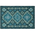 thumbnail image 1 of Bravado Indoor/Outdoor Blue Southwest 1'8" x 2'6" Non-Skid Accent Rug, 1 of 8