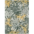 thumbnail image 1 of Bravado Indoor/Outdoor Gold Abstract Floral 3' x 5' Non-Skid Area Rug, 1 of 8