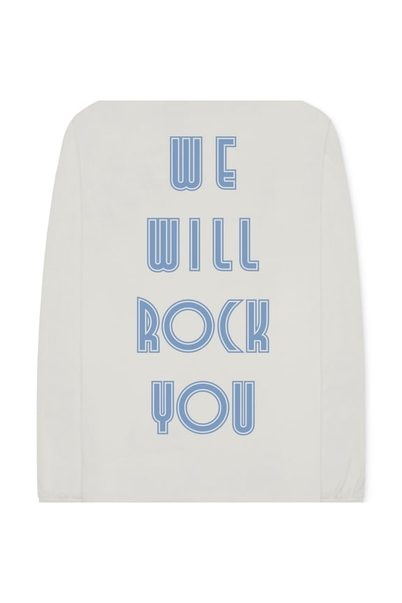 Mens We Will Rock You Graphic T-Shirt, White, Small
