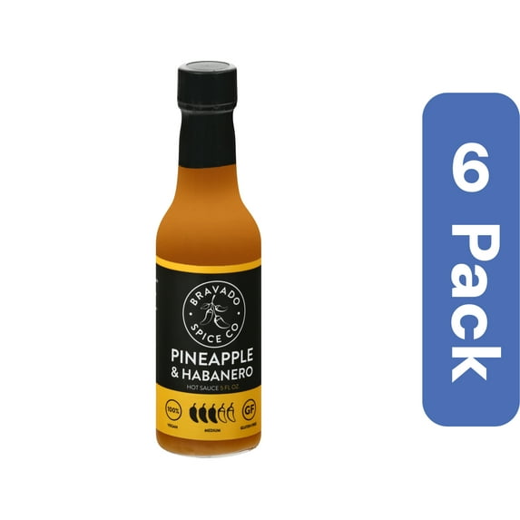 Bravado Spice Sauce Hot Pineapple Habanero 5 fl oz (Pack Of 6)