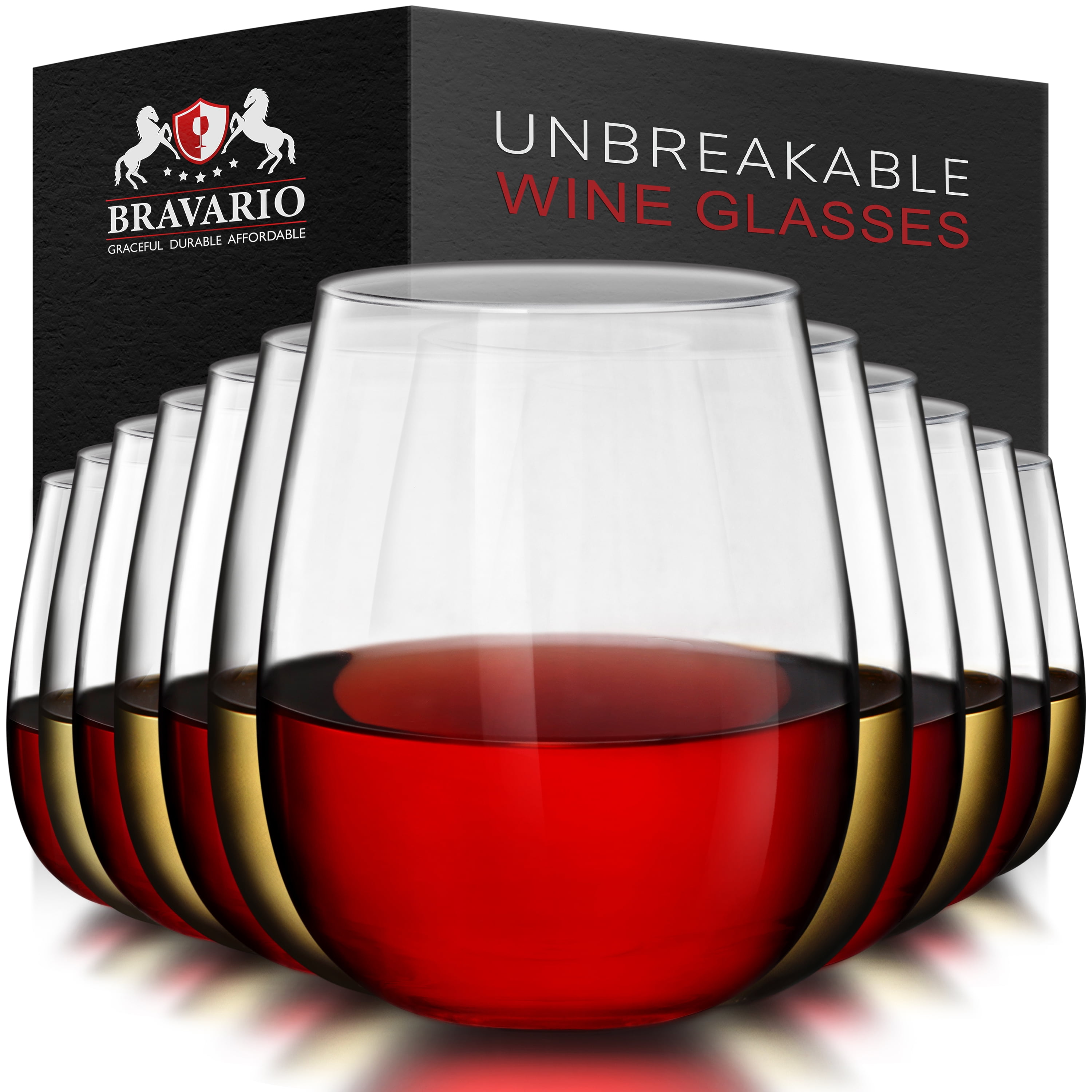 Outdoor Drinkware Sonoma Clear 22 Oz Unbreakable  BPA-Free Tritan,  Dishwasher Safe, Set Of 1 Plastic Wine Glasses