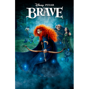 Brave (2012) 24x36 Poster Animated Adventure Disney Classic Retro Artwork