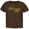 thumbnail image 1 of Brave Adventurers are Born in April Toddler T Shirt Brown 3T, 1 of 1