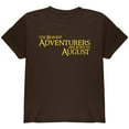 thumbnail image 1 of Brave Adventurers are Born in August Youth T Shirt Dark Chocolate YSM, 1 of 1