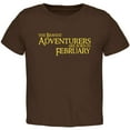 thumbnail image 1 of Brave Adventurers are Born in February Toddler T Shirt Brown 4T, 1 of 1