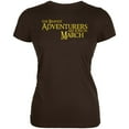 thumbnail image 1 of Brave Adventurers are Born in March Juniors Soft T Shirt Brown 2XL, 1 of 1