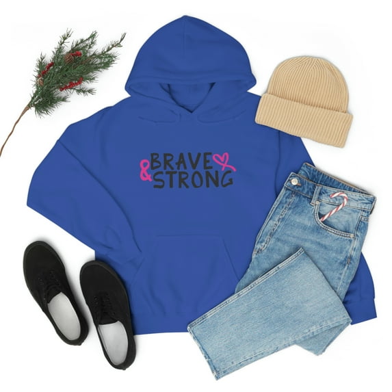 Brave And Strong Women Male Unisex Heavy Blend™ Hooded Sweatshirt