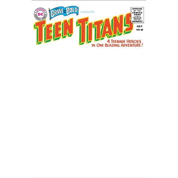 Brave And The Bold #60 Facsimile Edition Cvr C Blank Var DC Comics Comic Book