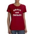 thumbnail image 1 of Brave And Wild T-Shirt Women -Image by Shutterstock, Female Large, 1 of 4