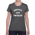 thumbnail image 1 of Brave And Wild T-Shirt Women -Image by Shutterstock, Female Small, 1 of 4