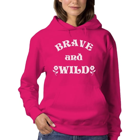 Brave And Wild Wildflower Hoodie Women -Image by Shutterstock, Female 4X-Large
