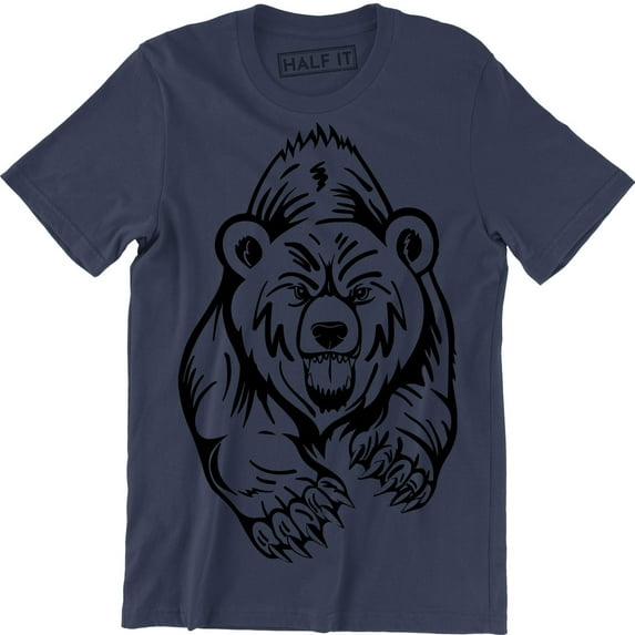 Brave Angry Bear Scary Wildlife Animal Lover Cool Gift Idea Men's T-Shirt