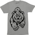 thumbnail image 1 of Brave Angry Bear Scary Wildlife Animal Lover Cool Gift Idea Men's T-Shirt, 1 of 4