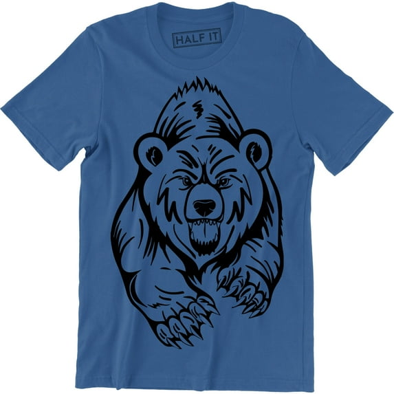 Brave Angry Bear Scary Wildlife Animal Lover Cool Gift Idea Men's T-Shirt