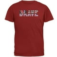 thumbnail image 1 of Brave EMT Firefighter Thin Red Blue Line Flag Mens T Shirt, 1 of 1