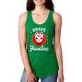 thumbnail image 1 of Brave Fearless Fox Mask Racerback Tank Women -Image by Shutterstock, Female Large, 1 of 4