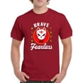 thumbnail image 1 of Brave Fearless Fox Mask T-Shirt Men -Image by Shutterstock, Male 3X-Large, 1 of 4