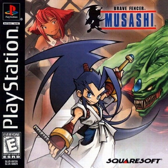 Restored Brave Fencer Musashi, PlayStation, RPG Action Adventure Video Game, Parental Controls