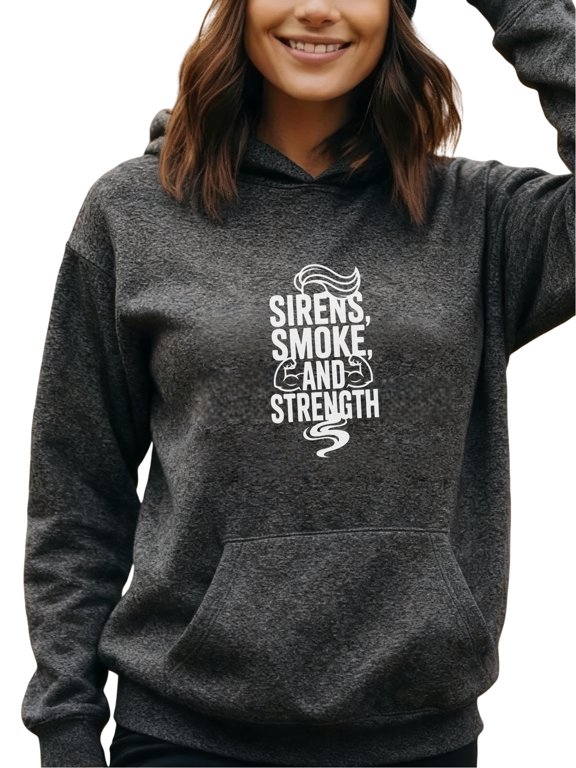 Brave Firefighter Hoodie for Men and Women, Unisex Pullover Hooded Sweatshirt, Comfortable Cotton Poly Blend, Casual Everyday Wear
