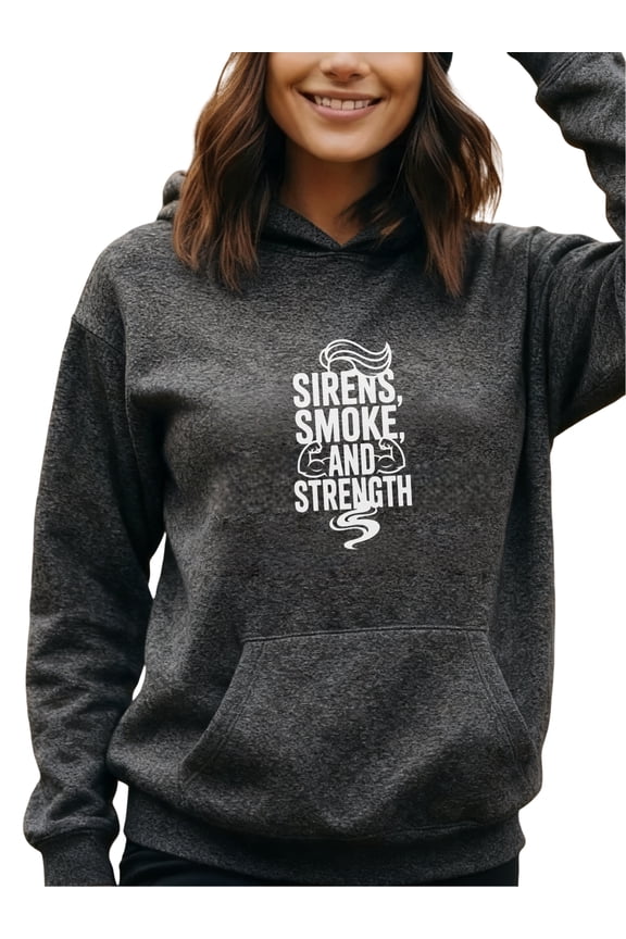 Brave Firefighter Hoodie for Men and Women, Unisex Pullover Hooded Sweatshirt, Comfortable Cotton Poly Blend, Casual Everyday Wear