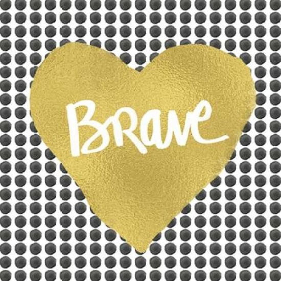 Brave - Heart Canvas Art - Linda Woods (24 x 24)