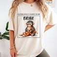 thumbnail image 1 of Brave Quote T-Shirt,Monkey Punch Shirt, Inspirational Monkey Graphic Tee, Cute Motivational Shirt for Women, 1 of 4
