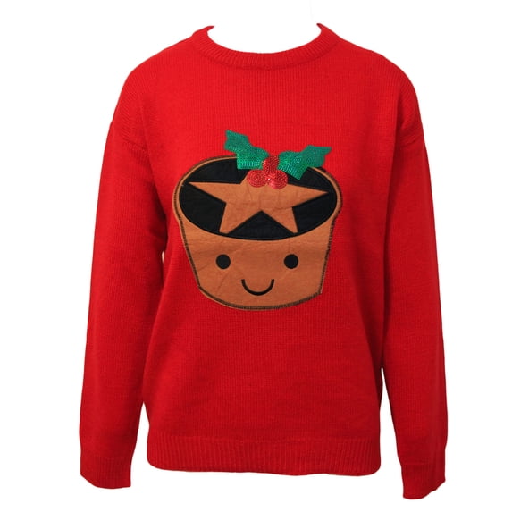 Brave Soul Womens Mince Pie Christmas Sweater