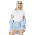 thumbnail image 1 of Brave Soul Womens Pixie Fitted Scoop Tee, 1 of 2