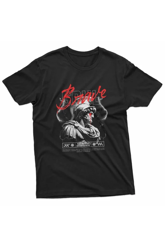 Brave Warrior Roman Sculpture Gothic T-Shirt