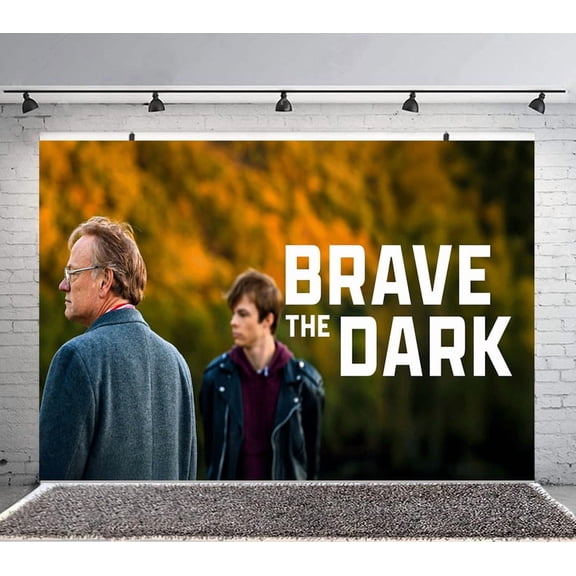Brave the Dark Backdrop Banner Party Supplies Poster Movie Theme Background for Photography Birthday Decorations