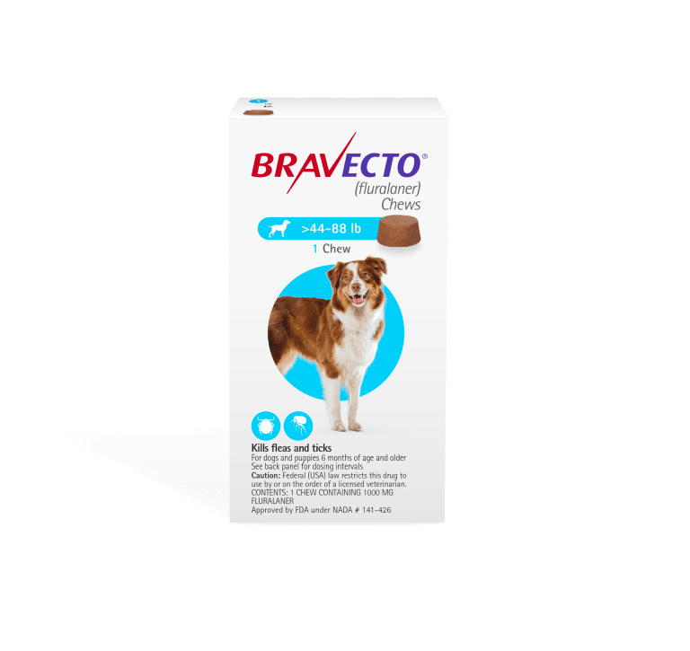 BRAVECTO® fluralaner Chews for Dogs, 44-88 lbs, Honduras Ubuy