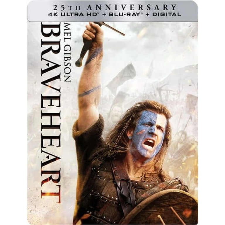 Corazon Valiente Braveheart Pelicula 4k Uhd + Blu-ray + Dc