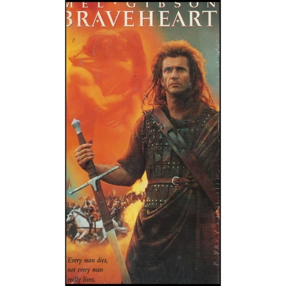 Braveheart (VHS, 1996, 2-Tape Set) Mel Gibson